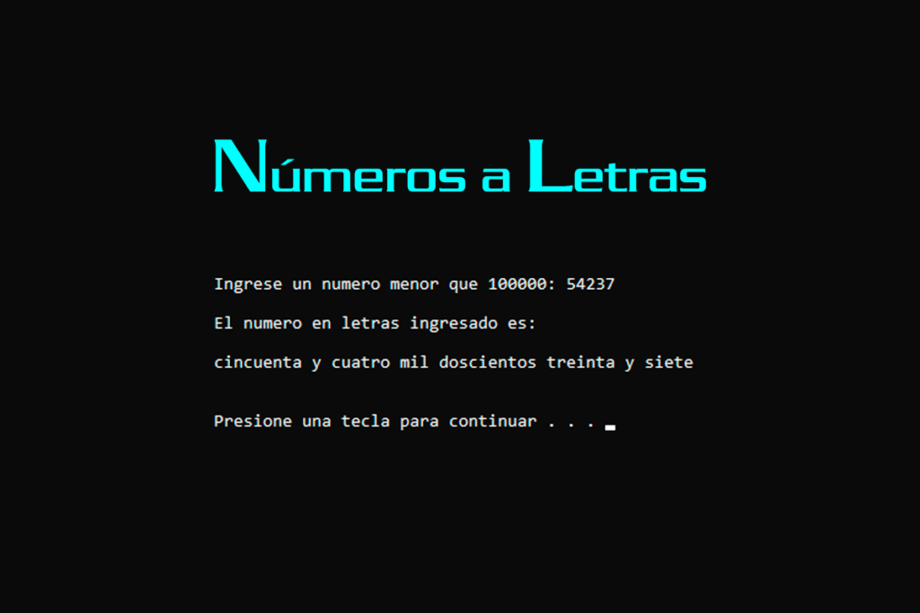 Lectura de Números – Español in C++ - The World of Chaos - C++, Visual ...