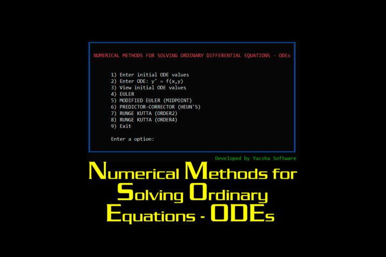 Numerical Methods for Solving Ordinary Equations – ODEs in C++ - The ...