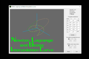 Newton, Lagrange and Bezier Interpolation Curve in C++ Visual Studio ...
